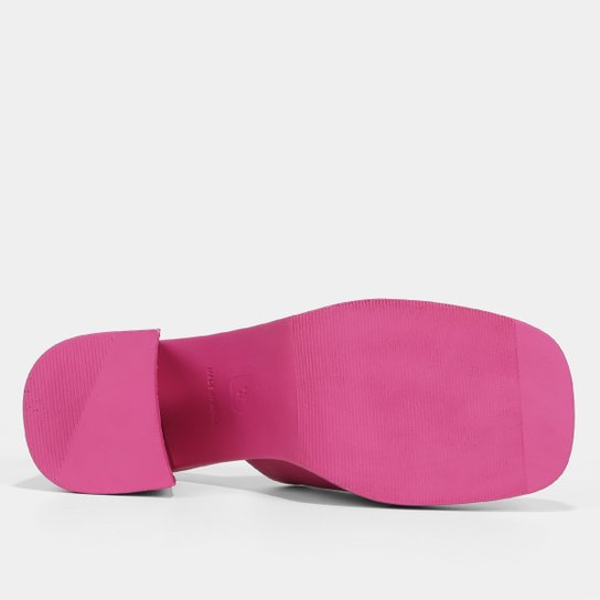 Mule Shoestock Comfy Meia Pata Salto Bloco