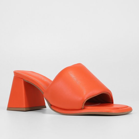 Mule Shoestock Comfy Salto Bloco Médio