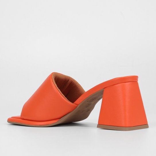 Mule Shoestock Comfy Salto Bloco Médio