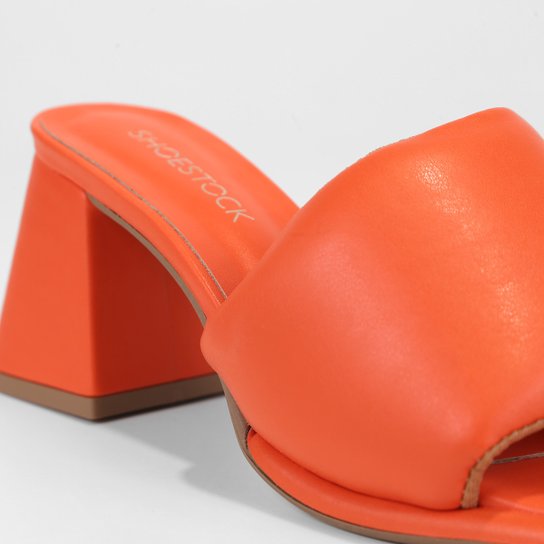 Mule Shoestock Comfy Salto Bloco Médio