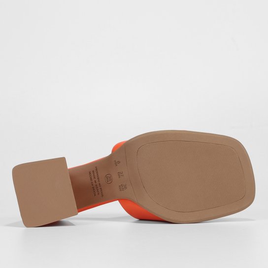 Mule Shoestock Comfy Salto Bloco Médio