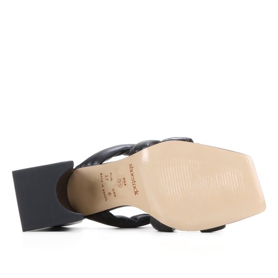 Mule Shoestock Comfy Salto Bloco