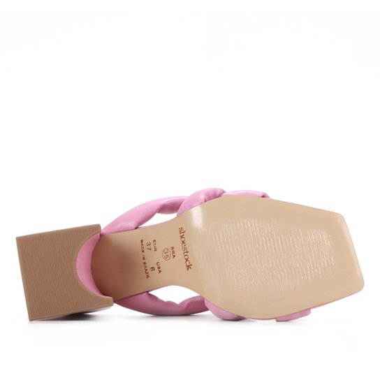 Mule Shoestock Comfy Salto Bloco