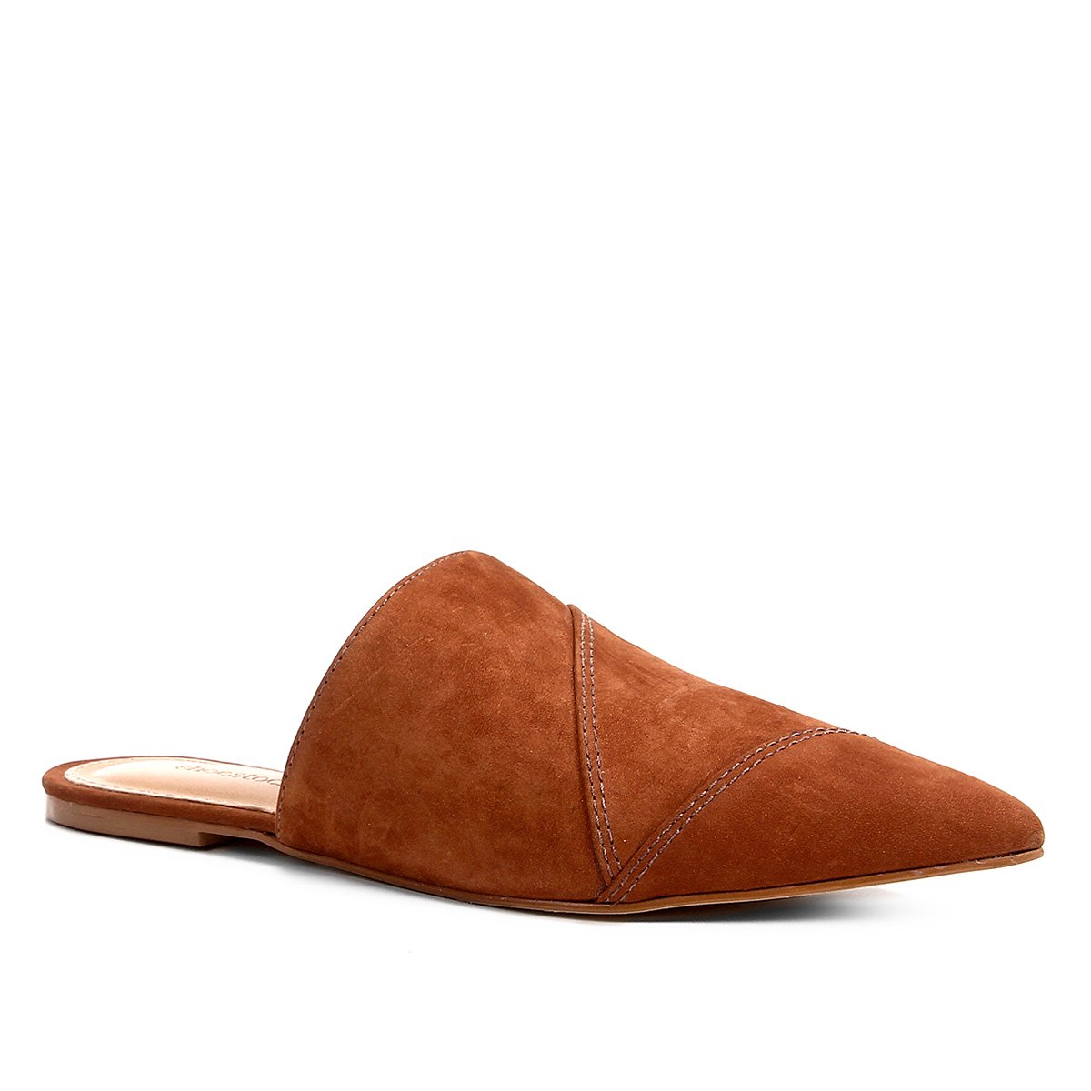 Mule Shoestock Flat Camurça - Caramelo | Shoestock