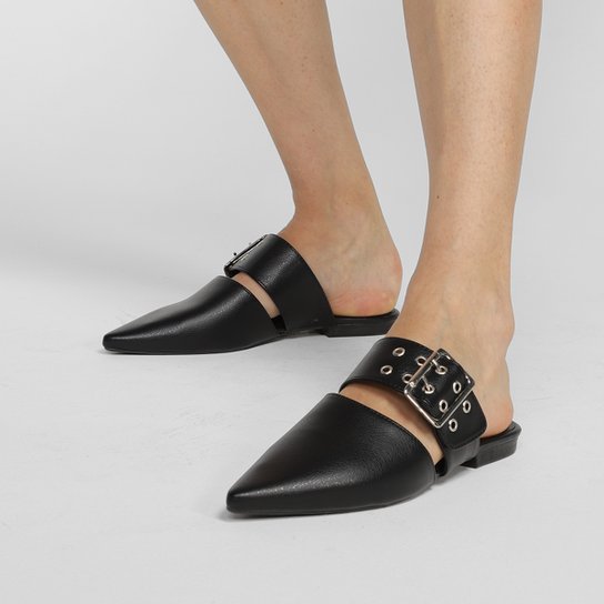 Mule Shoestock Flat Fivela