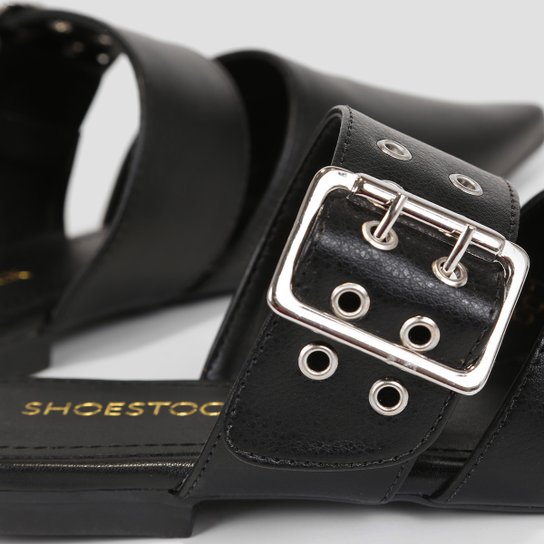 Mule Shoestock Flat Fivela