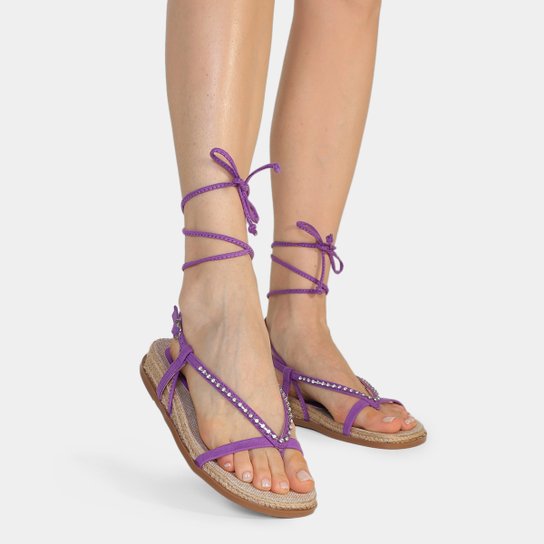 Papete Shoestock Brilho Amarração