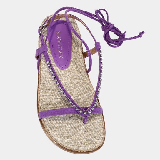 Papete Shoestock Brilho Amarração