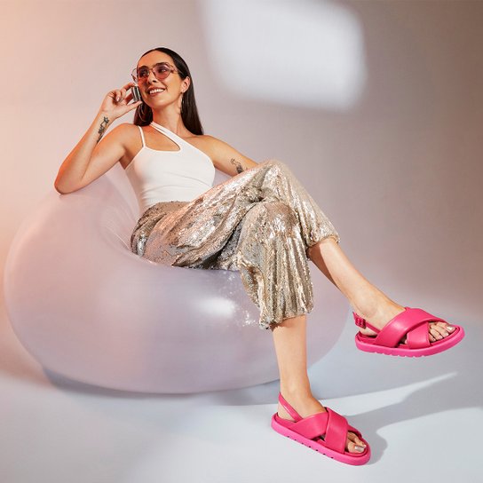 Papete Shoestock Tira Puff