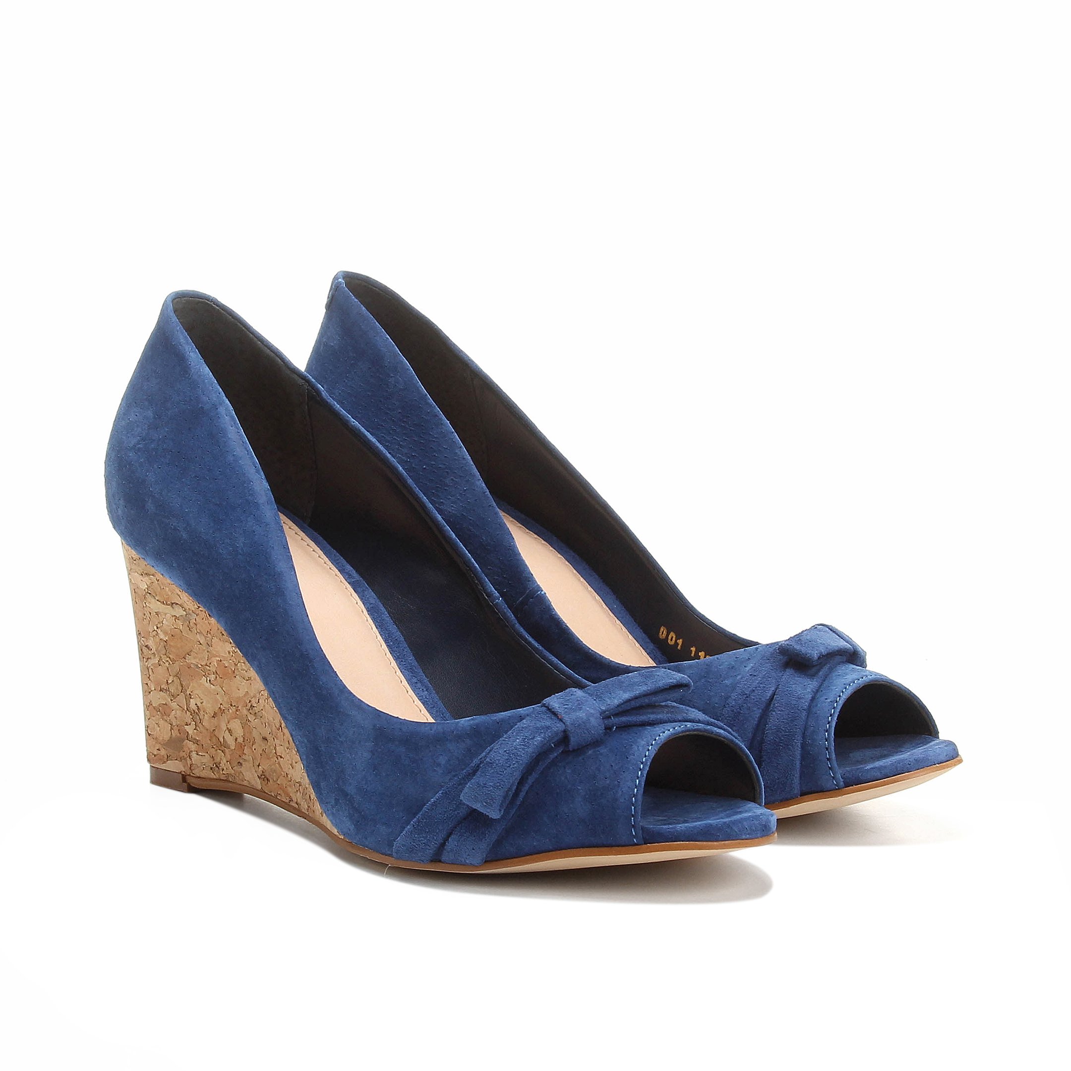 Compre Sapato Feminino Peep Toe Divalesi 86040 Azul Royal Online