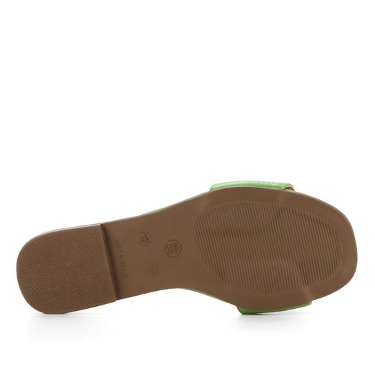 Rasteira Couro Shoestock Slide Bridão