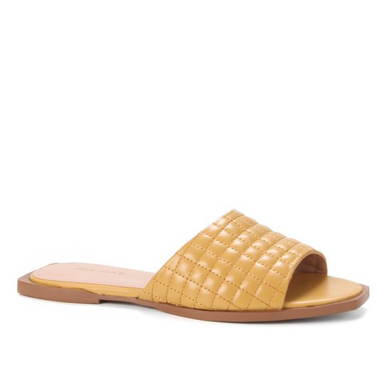 Rasteira Couro Shoestock Slide Matelasssê