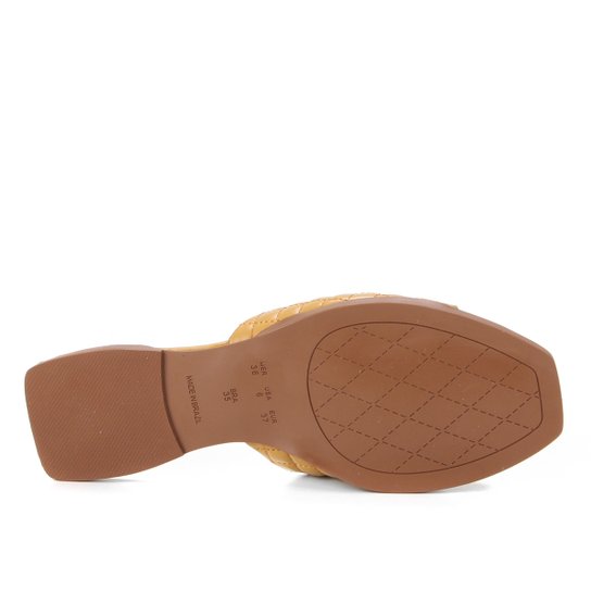 Rasteira Couro Shoestock Slide Matelasssê