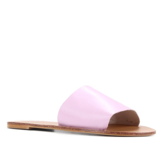 Rasteira Couro Shoestock Slide