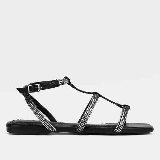 Rasteira Shoestock Brilho Gladiadora