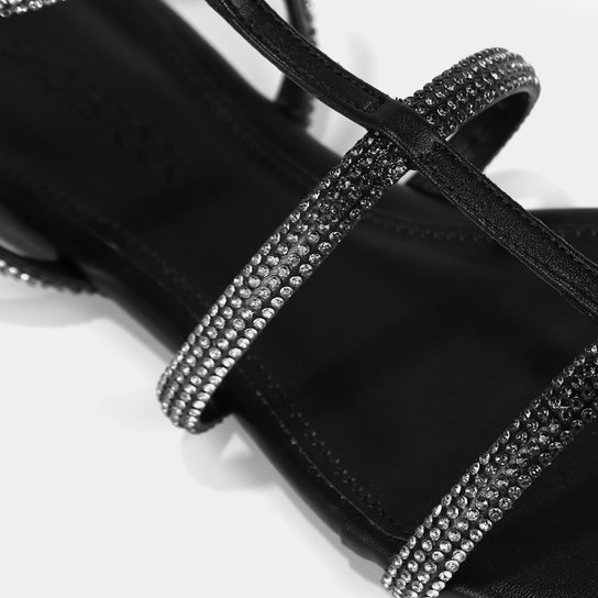 Rasteira Shoestock Brilho Gladiadora