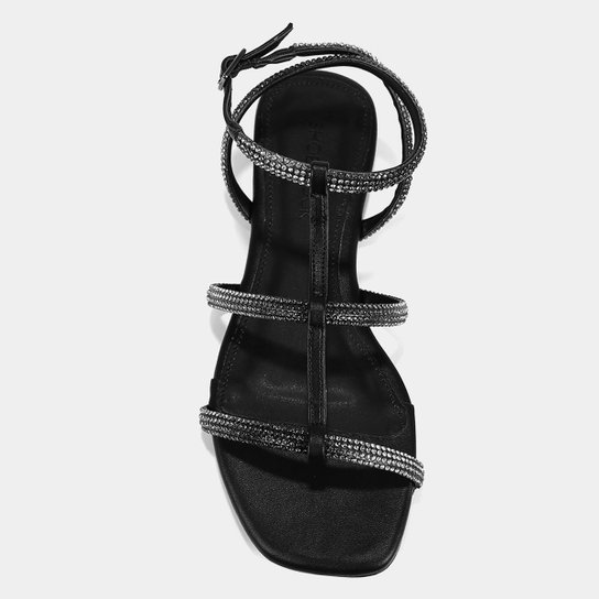 Rasteira Shoestock Brilho Gladiadora