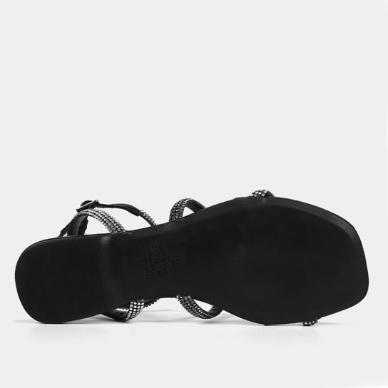 Rasteira Shoestock Brilho Gladiadora