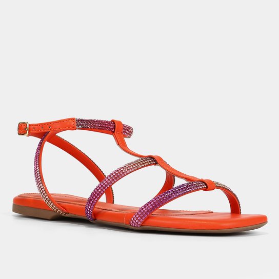 Rasteira Shoestock Brilho Gladiadora