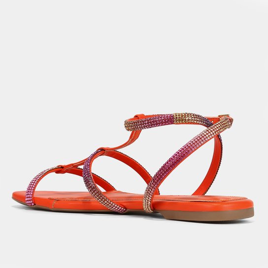 Rasteira Shoestock Brilho Gladiadora