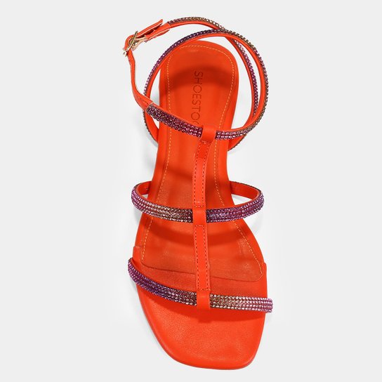 Rasteira Shoestock Brilho Gladiadora