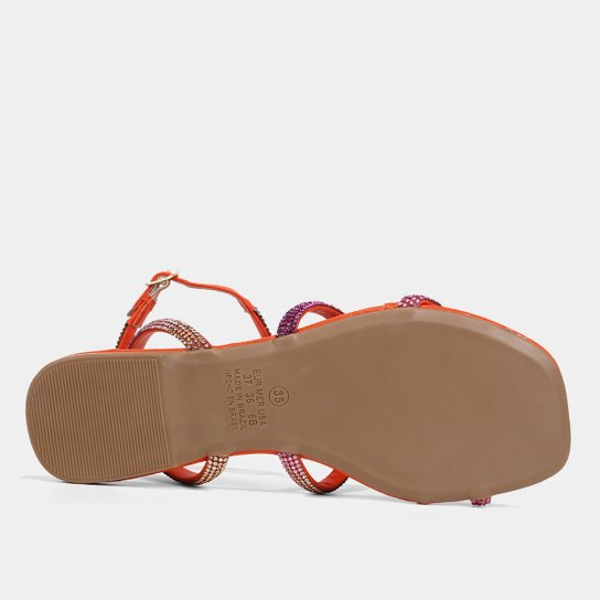 Rasteira Shoestock Brilho Gladiadora