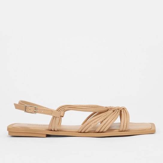 Rasteira Shoestock Color Comfy - Caramelo