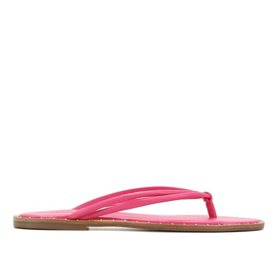 Rasteira Shoestock Color Tiras Rebites