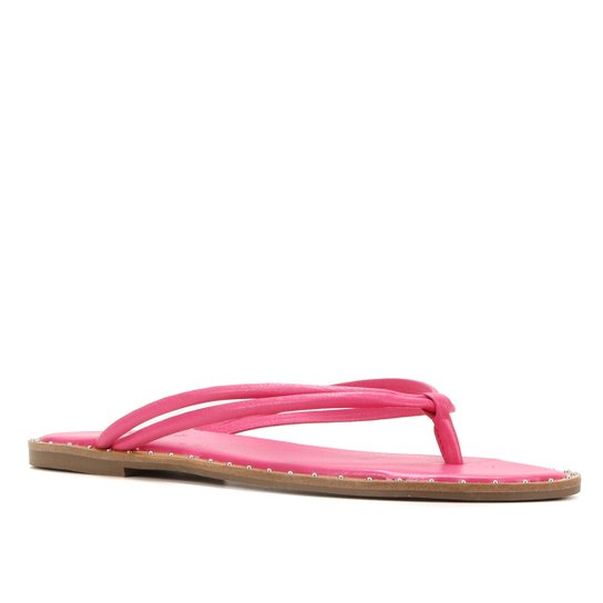 Rasteira Shoestock Color Tiras Rebites