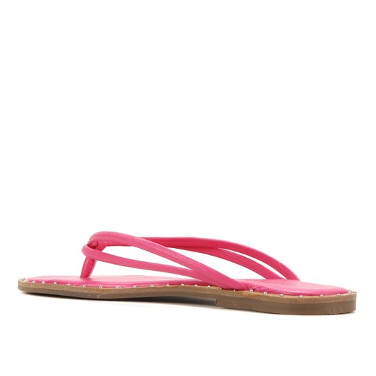 Rasteira Shoestock Color Tiras Rebites