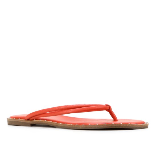 Rasteira Shoestock Color Tiras Rebites