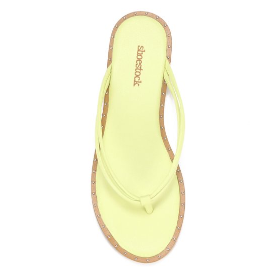 Rasteira Shoestock Color Tiras Rebites