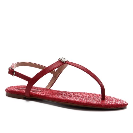 Rasteira Shoestock Crazy for - Vermelho