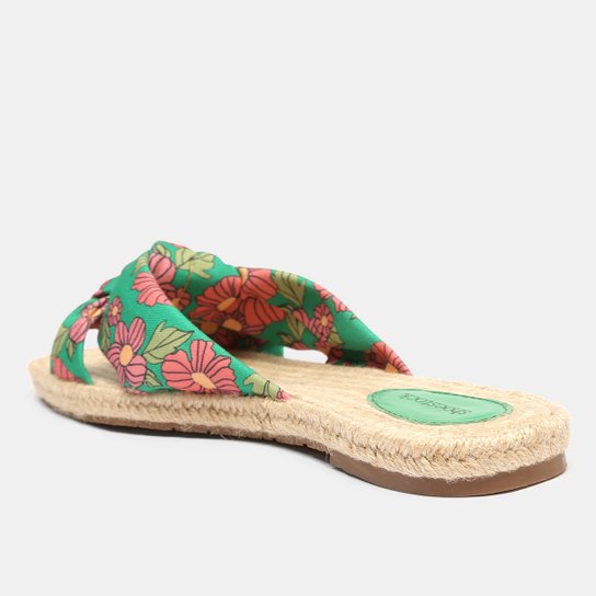 Rasteira Shoestock Espadrille Flat Tecido