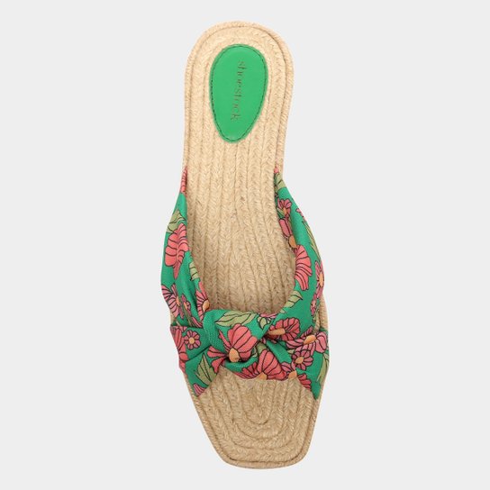 Rasteira Shoestock Espadrille Flat Tecido