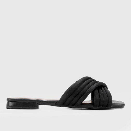 Rasteira Shoestock For You Tiras Cruzadas Comforto