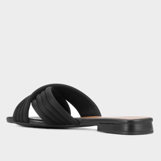 Rasteira Shoestock For You Tiras Cruzadas Comforto