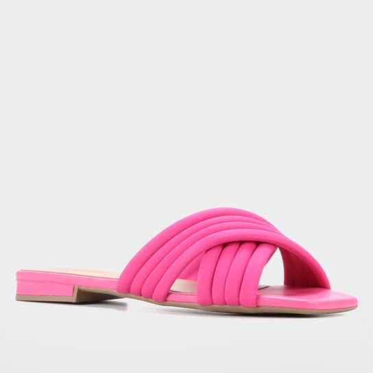 Rasteira Shoestock For You Tiras Cruzadas Comforto