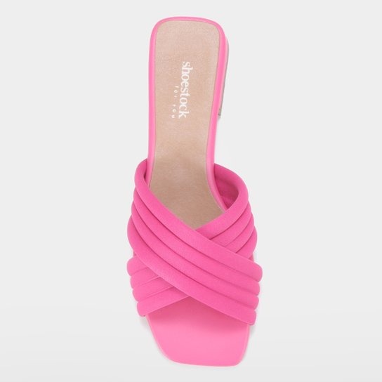 Rasteira Shoestock For You Tiras Cruzadas Comforto