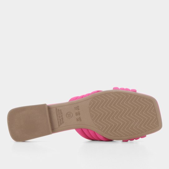 Rasteira Shoestock For You Tiras Cruzadas Comforto