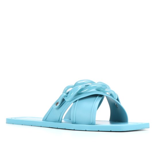 Rasteira Shoestock For You Tiras Cruzadas Corrente