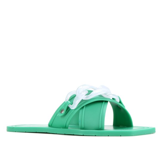 Rasteira Shoestock For You Tiras Cruzadas Corrente