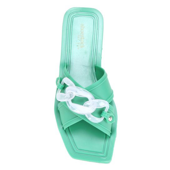 Rasteira Shoestock For You Tiras Cruzadas Corrente