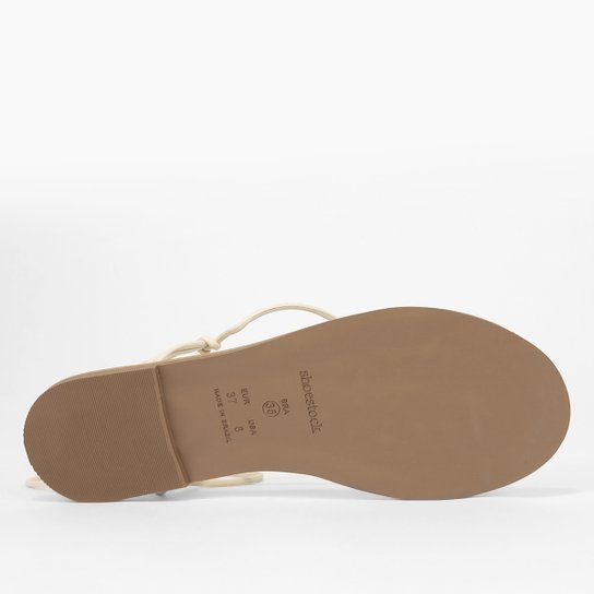 Rasteira Shoestock Lace Up Ráfia