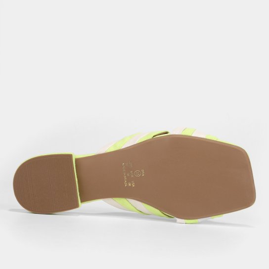 Rasteira Shoestock Nó Comfy Bico Quadrado