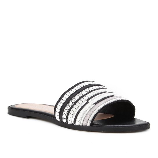 Rasteira Shoestock Slide Bordado