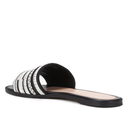 Rasteira Shoestock Slide Bordado