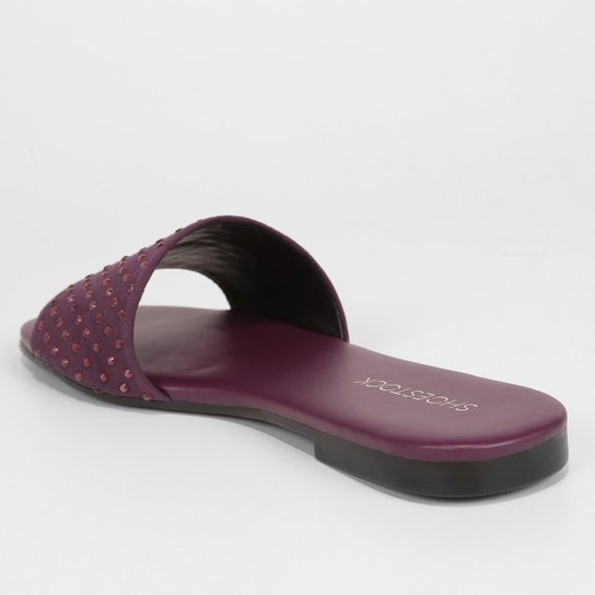 Rasteira Shoestock Slide Strass