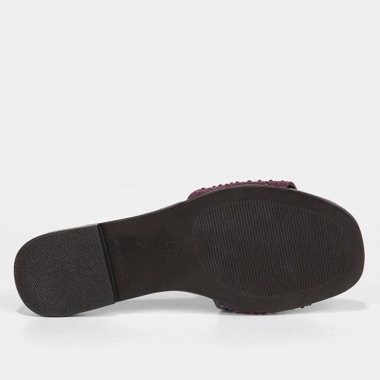 Rasteira Shoestock Slide Strass