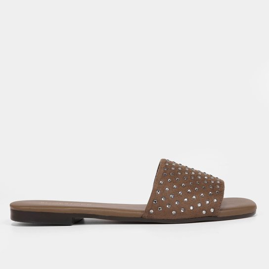 Rasteira Shoestock Slide Strass